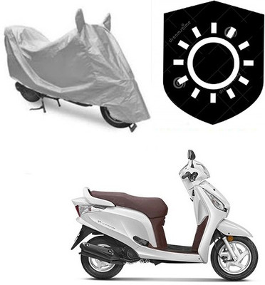 RPSENTTERPR Waterproof Two Wheeler Cover for Honda(Aviator, Silver)