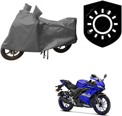saanvi Waterproof Two Wheeler Cover for Yamaha(R15 V3, Grey)