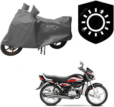 saanvi Waterproof Two Wheeler Cover for Hero(CD deluxe, Grey)