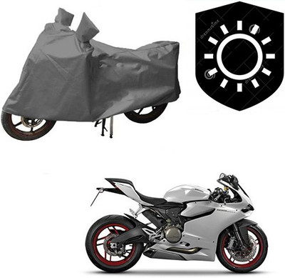 saanvi Waterproof Two Wheeler Cover for Ducati(899 Panigale, Grey)