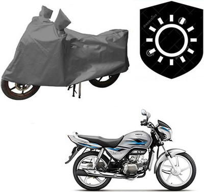 saanvi Waterproof Two Wheeler Cover for Hero(Splendor Pro, Grey)