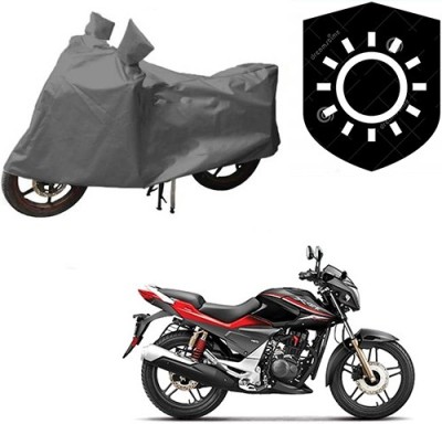 saanvi Waterproof Two Wheeler Cover for Hero(CBZ Extreme, Grey)