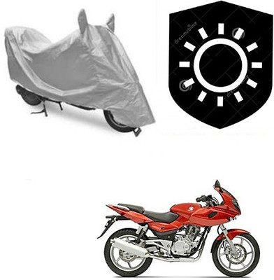 RPSENTTERPR Waterproof Two Wheeler Cover for Bajaj(Pulsar 220 DTS-i, Silver)