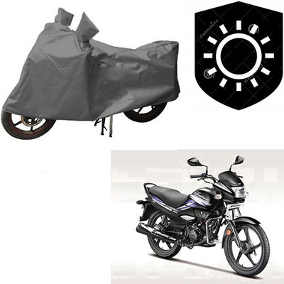 saanvi Waterproof Two Wheeler Cover for Hero(Super Splendor, Grey)