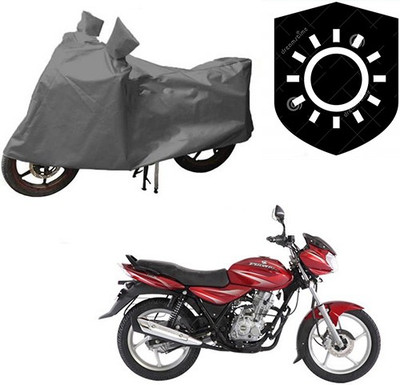 saanvi Waterproof Two Wheeler Cover for Bajaj(Discover 125 DTS-i, Grey)
