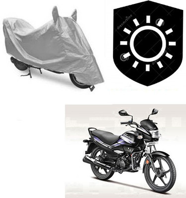 RPSENTTERPR Waterproof Two Wheeler Cover for Hero(Super Splendor, Silver)