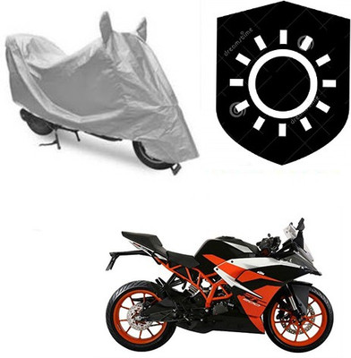 RPSENTTERPR Waterproof Two Wheeler Cover for KTM(RC 200, Silver)