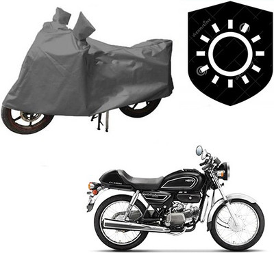 saanvi Waterproof Two Wheeler Cover for Hero(Splendor Pro Classic, Grey)