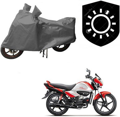 saanvi Waterproof Two Wheeler Cover for Hero(Splendor I Smart, Grey)