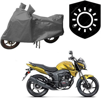 RPSENTTERPR Waterproof Two Wheeler Cover for Honda(CB Trigger, Grey)