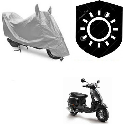 RPSENTTERPR Waterproof Two Wheeler Cover for Piaggio(Vespa, Silver)