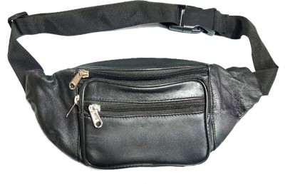 MASKINO Leather Waist Pouch Leather Waist Pouch(Black)