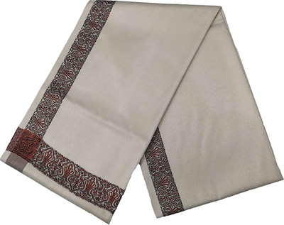 PASHTUSHS Wool Woven Men Shawl(Grey)