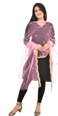 YOUTHQUAKE Net Embellished Women Dupatta