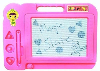 rudra enterprises Sale magic slate for kids pen doodle pad erasable drawing easy reading writing learning graffiti board kids gift toy magnetic painting sketch pad for baby children- Multi colour(Yellow, Red, Blue, Pink)