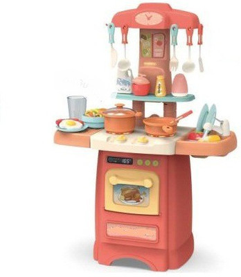 M.S.ENTERPRISE 29 Pcs Toy Kitchen Sets, Simulated Spray Kitchen Toys, Kids Kitchen Pretend Play Set,Play Cooking Set, Cookware Pots and Pans Play set