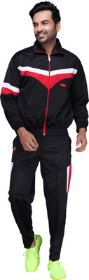 CARLTRON Solid Men Track Suit