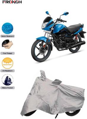 FRONCH Waterproof Two Wheeler Cover for Hero(Splendor I Smart, Silver)