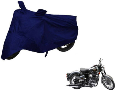 carbox Two Wheeler Cover for Royal Enfield(Classic 350, Blue)