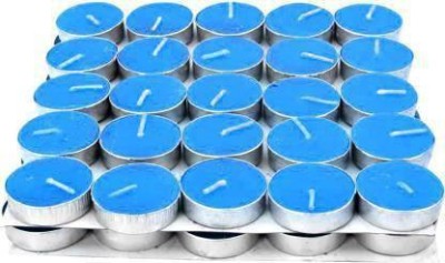 FONEMAX Scented SMOKELESS Blue Tea Light T-LITE Candle50 Candle (Blue, Pack of 200) Candle(Blue, Pack of 200)