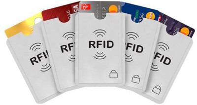 NEW 1 Card Holder(Set of 5, Silver)