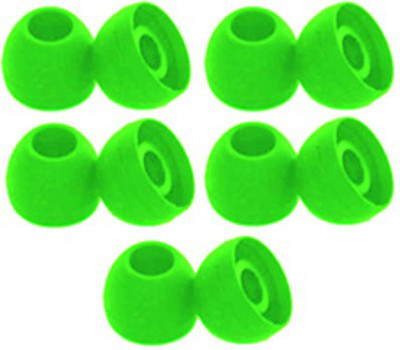BBS TECH 10 pcs (5 pair) Silicone Rubber Earbuds Tips, Eartips, Earpads, Earplugs, for Replacement in Earphones and Bluetooth Medium Size Silicone replacement In The Ear Headphone Cushion(Pack of 10, Green) BBS TECH 10 pcs (5 pair) Silicone Rubber Earbuds Tips, Eartips, Earpads, Earplugs, for Replacement in Earphones and Bluetooth Medium Size Silicone replacement In The Ear Headphone Cushion(Pack of 10, Green)