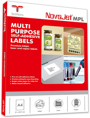 Novajet Self Paper Label(White, Black)