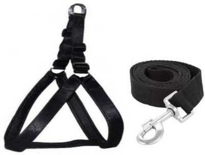 havish Dog Harness & Leash(Large, BLACK)