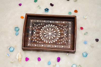 JewelsWood WOODEN SERVING TRAY Tray(Tray)