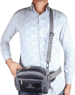I-Zone stylish fashionable waist bag for men/women WAIST POUCH(Black, Grey)