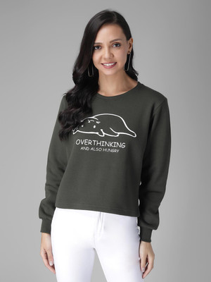 KOTTY Full Sleeve Solid Women Sweatshirt
