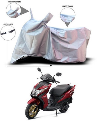 SEBONGO Waterproof Two Wheeler Cover for Honda(Dio, Silver)