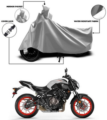 ANTHUB Waterproof Two Wheeler Cover for Yamaha(MT 9, Silver)