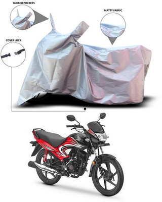 ANTHUB Waterproof Two Wheeler Cover for Honda(Dream Yuga, Silver)