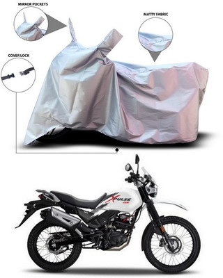 SEBONGO Waterproof Two Wheeler Cover for Hero(Xpulse 200T, Silver)
