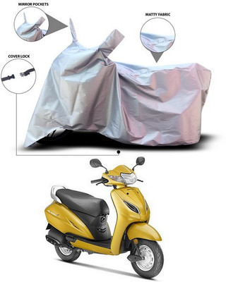 ANTHUB Two Wheeler Cover for Honda(Activa 5G, Silver)