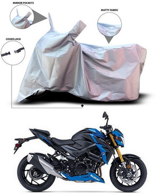 ANTHUB Waterproof Two Wheeler Cover for Suzuki(GSX-S750, Silver)