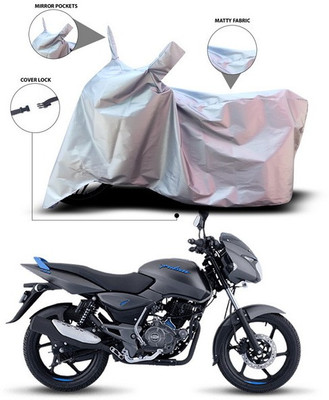 THE REAL ARV Waterproof Two Wheeler Cover for Bajaj(Pulsar 125, Silver)