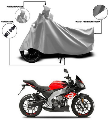 SEBONGO Waterproof Two Wheeler Cover for Aprilia(Silver)