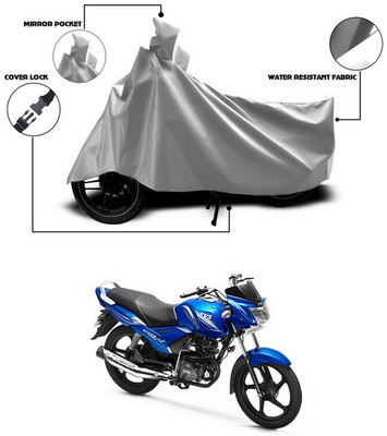 ANTHUB Waterproof Two Wheeler Cover for TVS(Star City, Silver)