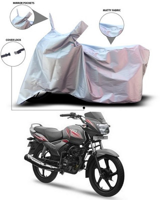 ANTHUB Waterproof Two Wheeler Cover for TVS(Star City Plus, Silver)