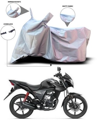 ANTHUB Waterproof Two Wheeler Cover for Honda(CB Twister, Silver)