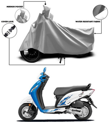 ANTHUB Waterproof Two Wheeler Cover for Honda(Activa, Silver)