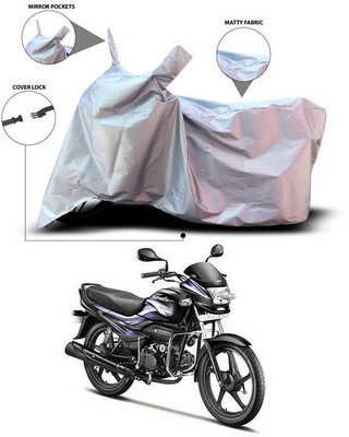 ANTHUB Waterproof Two Wheeler Cover for Hero(Super Splendor, Silver)