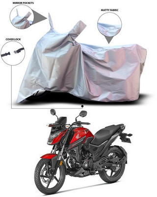 ANTHUB Waterproof Two Wheeler Cover for Honda(X-Blade, Silver)