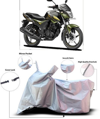 ANTHUB Waterproof Two Wheeler Cover for Yamaha(SZ-RR, Silver)
