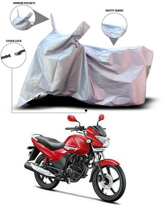 SEBONGO Waterproof Two Wheeler Cover for Hero(Achiever, Silver)