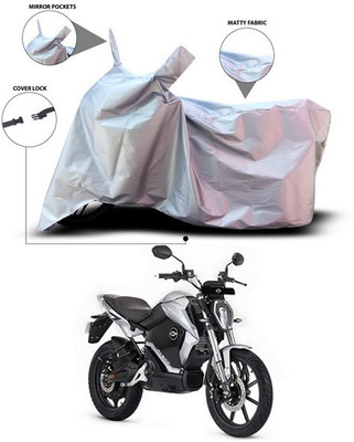 ANTHUB Waterproof Two Wheeler Cover for Revolt(RV 300, Silver)