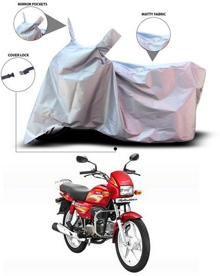 SEBONGO Waterproof Two Wheeler Cover for Hero(Splendor I Smart, Silver)