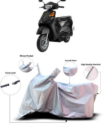 ANTHUB Waterproof Two Wheeler Cover for Indus(Yo EXL, Silver)
